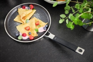 Tigaie pentru Crepes ROSLE SILENCE PRO, 28 cm, inox 1810, antiaderenta - Img 3