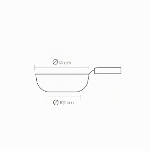 Tigaie pentru omleta IBILI Indubasic 14 cm, Aluminiu, Negru - Img 2