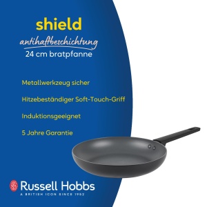Tigaie Russell Hobbs RH02837EU7, 24 cm, Antiaderenta, Compatibila cu inductie, Maner Soft-Touch - Img 2