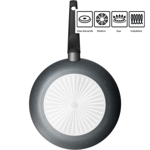 Tigaie Silit Montano 28 cm Inductie Aluminiu cu Strat Antiaderent Maner Ergonomic - Img 5