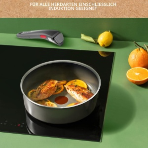 Tigaie Tefal Ingenio Renew, 24 cm, antiaderenta, reciclata, pentru toate tipurile de plite - Img 6