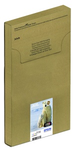 Tinta Originala Epson 26XL Eisbar, Multipack 5-farbig, Compatibila cu XP-600, XP-700, XP-800