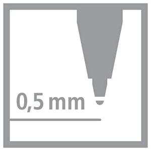 Tintenroller STABILO worker medium, 0,5 mm, 4 culori - Img 6
