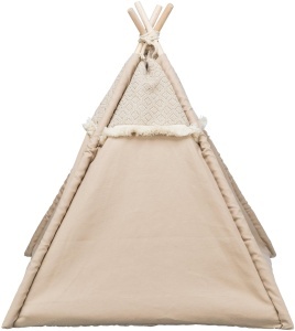 Tipi pentru caini si pisici Trixie Boho, 55x65x55 cm, bej, cu perna detasabila - Img 4