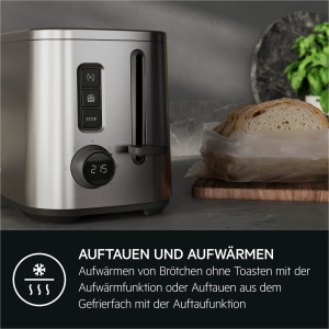 Toaster AEG Deli 5, 7 setari de rumenire, carcasa rece, inox - Img 3