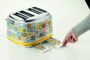 Toaster Ariete 156 Positano 1630W Design Vintage 4 Fante Functie Automatica - Img 5