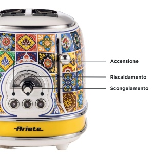 Toaster Ariete Positano 155, 810W, 6 niveluri de rumenire, inox - Img 3