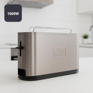 Toaster BlackDecker BXTO1002E 1000W Fanta Larga 7 Nivele Functii Multiple - Img 2