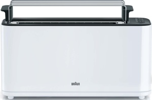 Toaster Braun HT 3110 WH, alb, cu 7 nivele de rumenire, functie de ridicare manuala - Img 2