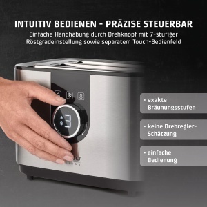 Toaster CASO Selection T2, inox, 7 niveluri rumenire, pentru 2 felii - Img 4