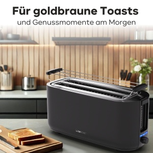 Toaster Clatronic TA 3802 Negru 4 Felii Functie Decongelare - Img 6
