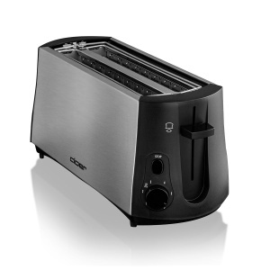 Toaster Cloer 3719 pentru 4 felii, 1380 W, negruinox - Img 4