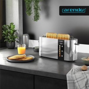 Toaster cu 2 feliute Arendo LEVEL TOUCH, 1000 W, inox, cu touchscreen - Img 6
