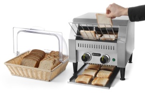 Toaster cu banda HENDI, dublu, 2240W, din inox, ajustare timp prajire 3 minute - Img 2