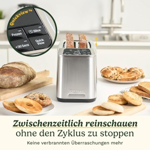 Toaster Cuisinart Smart Elite cu 2 fante, inox, functii Bagel si decongelare - Img 7