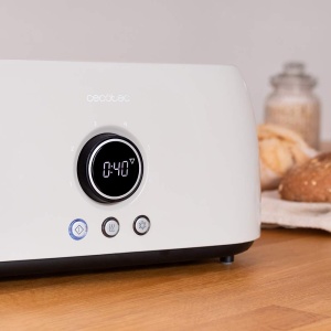 Toaster digital Cecotec ClassicToast 15000, 1500 W, 4 felii, 2 sloturi extra-largi, bej - Img 4