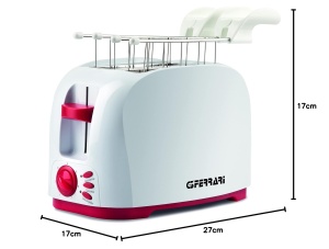 Toaster G3 Ferrari G10179, 800W, 7 niveluri, alb, cu zangi din otel inoxidabil - Img 9