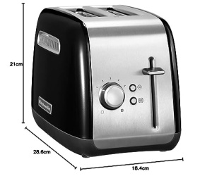 Toaster KitchenAid Classic, 2 felii, functie bagel, negru - Img 2