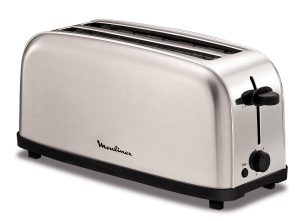 Toaster Moulinex Classic 2 Reb, 1400 W, 2 sloturi, gri inox