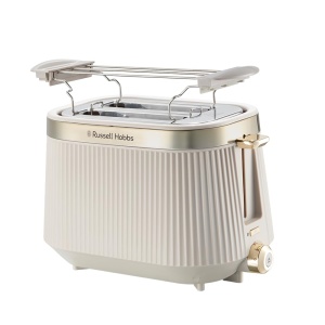 Toaster Russell Hobbs Bronte 2 felii, 6 niveluri de rumenire, finisaj mat, culoare piatra
