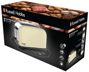 Toaster Russell Hobbs Colours 1100W Crem, 6 Braunungsstufen, Extra Brezime - Img 9