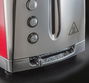 Toaster Russell Hobbs Luna 2 felii, inox, rosu, 1550W - Img 4