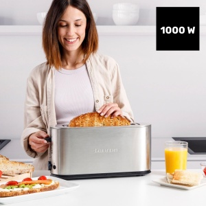 Toaster Taurus Mytoast Legend 1000 W, inox, extra lat, 7 niveluri rumenire - Img 2