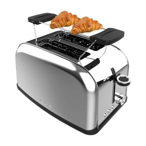 Toaster vertical Cecotec Toastin Time 850 Inox 850W sloturi largi 38 cm