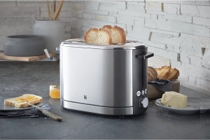 Toaster WMF Lono 900W Cromargan 7 trepte de rumenire pentru 2 felii XXL - Img 2