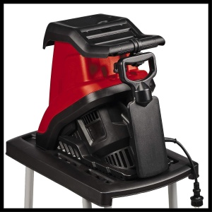 Tocator electric crengi Einhell GC-KS 2540 CB (2.500 W, grosime max. 40 mm ramuri, 2 lame reversibile din otel, cutie de colectare de 55 L, maner de transport, tamper) - Img 4