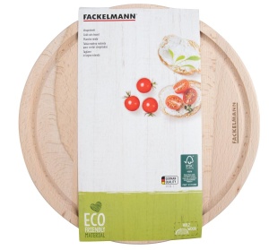 Tocator Fackelmann 31120 lemn de fag cu sant pentru lichide 240x240x11 mm - Img 3