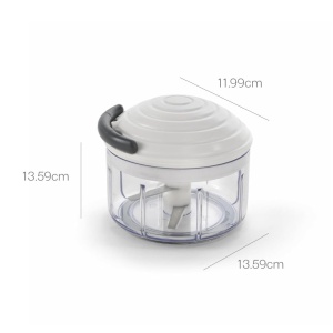 Tocator manual Metaltex Rotomac 251680084 09L lame inox alb - Img 3