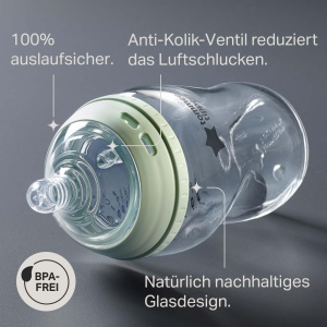 Tommee Tippee Natural Start Biberon Anti-Colici din Sticla 250ml BPA-Free - Img 4