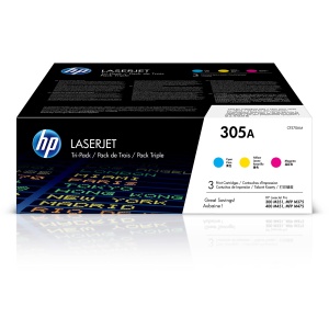 Toner Original HP 305A (CF370AM) Multipack 3 Culori - CyanMagentaGalben