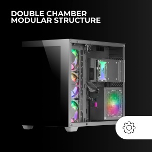 Tower Gaming Mars Gaming MCV4, E-ATX XXL, Geam Temperat, Structura Modulara - Img 5