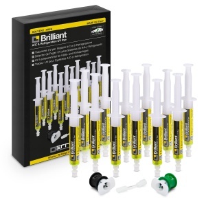 Tracere UV pentru Kaltemittellecks Errecom Brilliant - 12 x 7,5 ml, R134a si R1234yf - Img 2