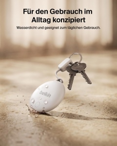 Tracker Bluetooth Belkin SureFind Spot, compatibil Apple si Google, alb - Img 6
