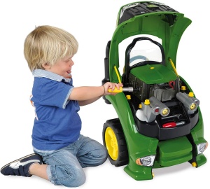 Tractor cu motor John Deere, 56 piese, pentru copii de la 3 ani - Img 7