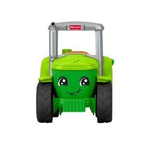 Tractor de jucarie Fisher-Price cu muzica, figurine fermier si caine - Img 5