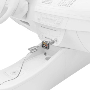 Transmitator FM Bluetooth Hama pentru radio auto cu incarcator auto, sistem hands-free (adaptor auto pentru priza bricheta cu conexiuni pentru microSD, stick USB si QC 3.0 pentru incarcare) argintiu - Img 9