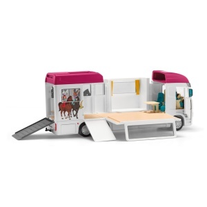 Transportor de cai Schleich Horse Club 42619, 227 piese, cu piscina - Img 7