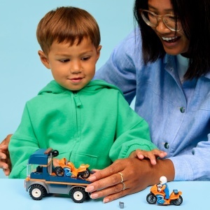 Transportor LEGO City cu Motociclete 60491, 88 piese, pentru copii de la 4 ani - Img 10