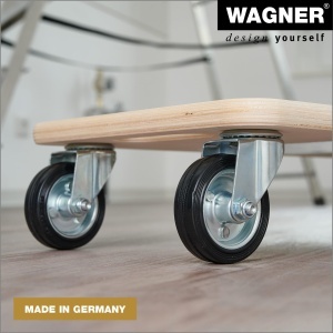 Transportroller WAGNER MM 1327, 300 kg, 59 x 29 cm, cu roti din cauciuc - Img 5