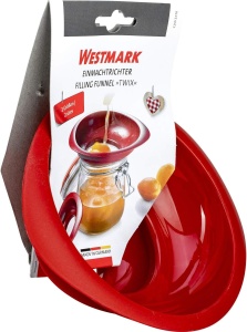 Trichter pentru conserve Westmark, set 2 piese, plastic, rosu, 4.27.5 cm - Img 8