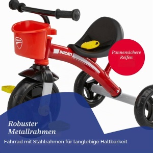 Tricicleta Chicco U-GO 2in1, cu maner telescopic, rosu, pentru copii 18 luni - 5 ani - Img 2
