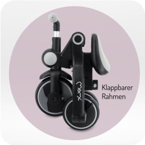 Tricicleta MoMi SOLIVIA, 4 in 1, pliabila, pentru copii de la 1 an, capacitate 25kg - Img 6