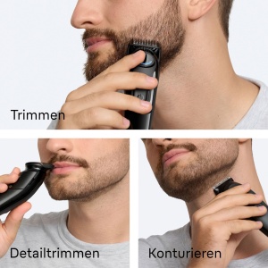 Trimmer barba Braun Series 3 BT3565 NegruAlbastru 40 lungimi ultrascurte 50 min autonomie - Img 5