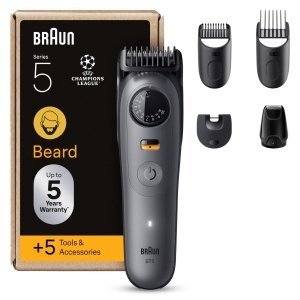 Trimmer barba Braun Series 5 BT5525 Lame ProBlade 40 lungimi 120 min autonomie Gri
