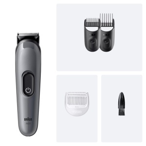 Trimmer Braun Multigroom All-in-One AIO3500, 4-in-1, 50 minute autonomie, gri - Img 6