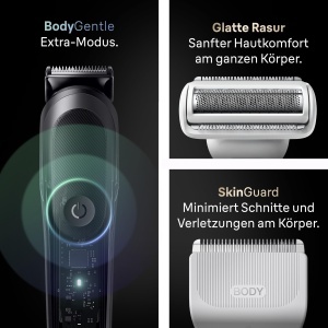 Trimmer Braun Multigroom All-in-One Series 9, 22-in-1, 14 lungimi, gri - Img 4